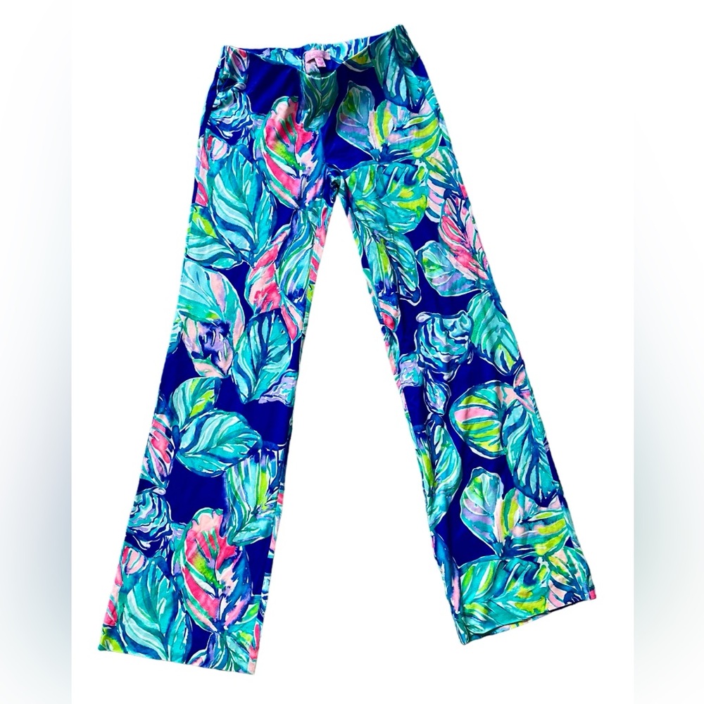 Lilly Pulitzer Georgia May Palazzo Pant Women's XS Stretchy‎ Wide Leg EXCELLENT✅ - Picture 2 of 4
